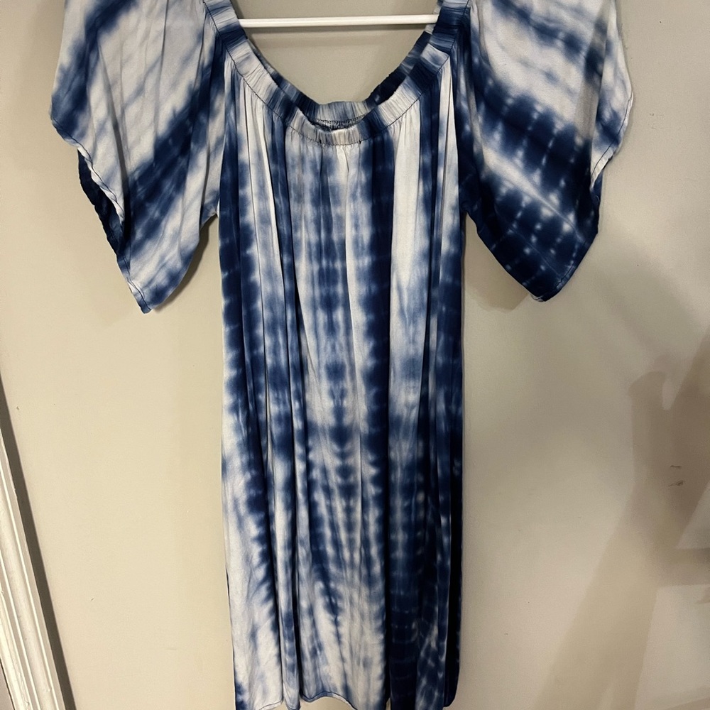 Tye dye dress big sleeves size medium